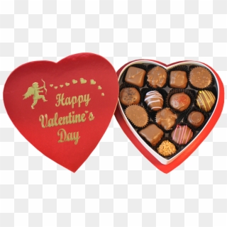 Happy Valentines Day Chocolate - Valentine's Day Chocolate Heart Box Clipart