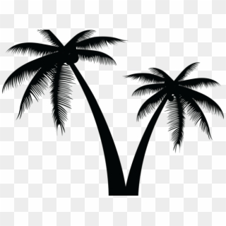 Free Tree Vectors - Coconut Tree Logo Vector Png Clipart