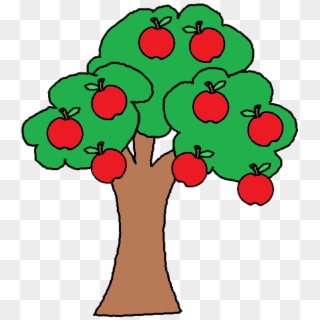 Picture Library - Tree With Apples Clipart - Png Download