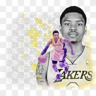 Kent Bazemore Background - Lakers Clipart