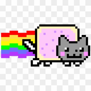 Nyan Cat - Nyan Cat Pixel Art Png Clipart