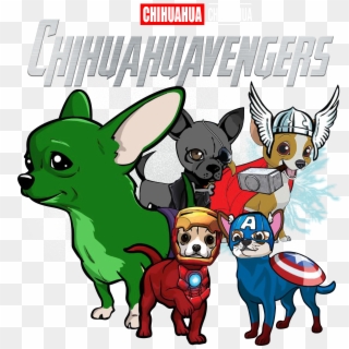 Chihuahua Avengers Clipart