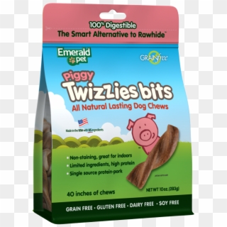 Emerald Pet Grain Free Piggy Twizzies Bits Dog Treats - Emerald Pet Twizzies Clipart