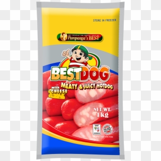 Bestdog Hotdog With Cheese 1kg - Knackwurst Clipart
