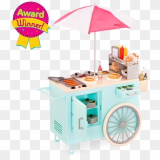 Retro Hot Dog Cart For 18-inch Dolls - Our Generation Hot Dog Cart Clipart