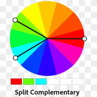 Complementary Colour Harmony Illustrators Colour Harmonies - Split Complementary Clipart
