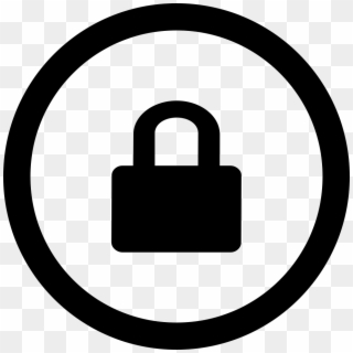 Banner Free Stock Locked Padlock In Button Svg Png - Number 12 In A Circle Clipart