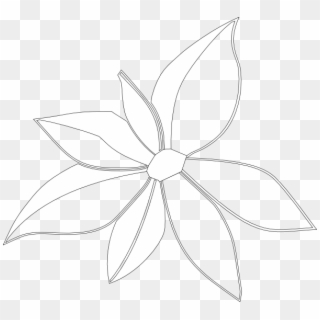 Flower Outline Imperfect Png - Jasmine Clipart