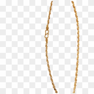 Elegant Paisley Motif Gold Chain - Chain Clipart