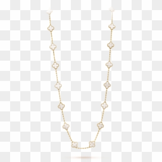 Vintage Alhambra Long Necklace, 20 Motifs - Necklace Clipart