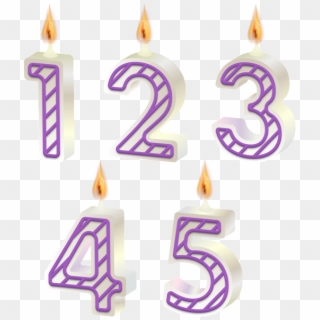 Birthday Candles Part One Transparent Image - Birthday Candle Clipart