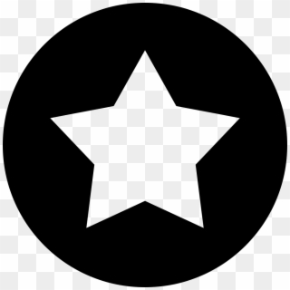 Free Shipping Comments - Circle With Star Icon Clipart