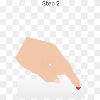 An Animation Of A Drop Of Blood Being Placed On One - Illustration Clipart
