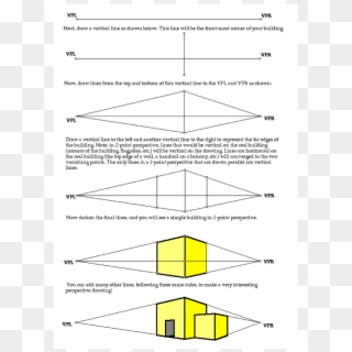 2 Point Perspective - Draw 2 Point Perspective Clipart