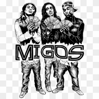 Bleed Area May Not Be Visible - Migos Black And White Art Clipart