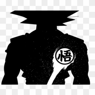 Goku Clipart Silhouette - Dragon Ball Black And White - Png Download