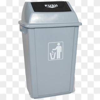 Trash Can With Oscillating Lid 15 Gallons - Litter Signs Clipart