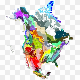 Terrestrial Ecoregions Of North America - Canada Alternate History Clipart