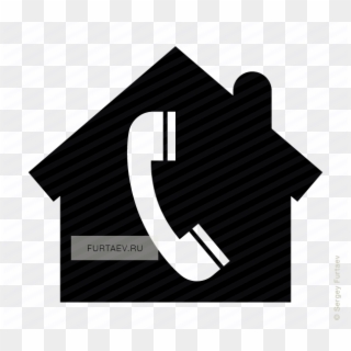 Vector Contact Telephone Sign - Telephone Icon Black Circle Clipart