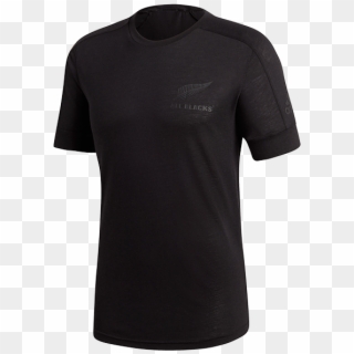 All Blacks Sport Lux Cotton T Shirt - Black Sport Shirt Png Clipart