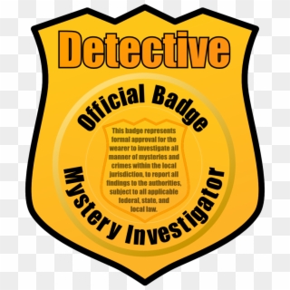 Clip Art Detective Badge - Png Download