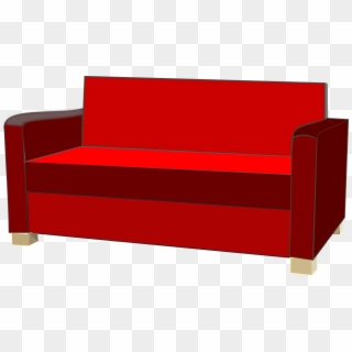 Sofa Couch Red Furniture Png Image - Sofa Rojo Vector Clipart