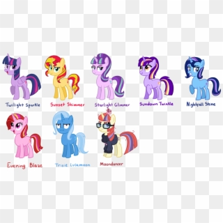 Twilight Sparkle Synonyms Trixie And Moondancer By - Moondancer Twilight Trixie Sunset Starlight Clipart