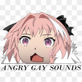 Astolfo Angry Gay Noises , Png Download - Astolfo Angry Gay Sounds Clipart