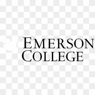Emerson College Logo Black And White - Emerson College Clipart