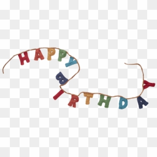 Oeuf Nyc Happy B-day Garland - Calligraphy Clipart