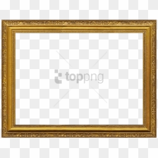 Free Png Download Transparent Picture Frames Png Images - Gold Photo Frame Png Hd Clipart