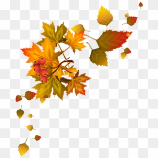 Bordures,tubes Coins,corners Autumn Leaf Color, Autumn - Fall Leaves Corner Clip Art - Png Download