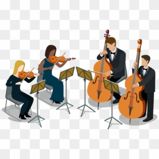 Orchestra - Orchestra String Instruments Cartoon Clipart