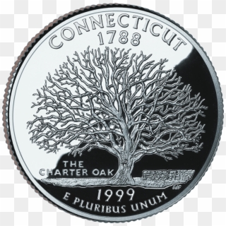 1999 Ct Proof - Connecticut Quarter Clipart