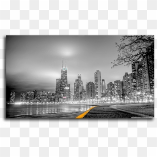 New York City, Black And White, Mural, Skyline, Cityscape - High Resolution Black And White Wallpaper Desktop Hd Clipart