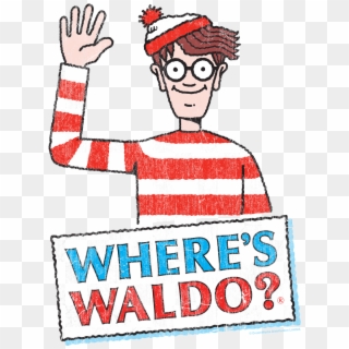 Where's Waldo Waldo Wave Men's Crewneck Sweatshirt - Transparent Where's Waldo Clipart - Png Download