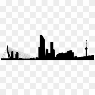 Rotterdam Skyline Png - Skyline Rotterdam Silhouet Clipart