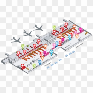 Don Mueang International Airport Map Clipart