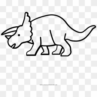 Triceratops Coloring Page - Triceratops Desenho Para Colorir Clipart