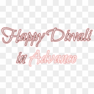 Happy Diwali In Advance Png Photo - Calligraphy Clipart