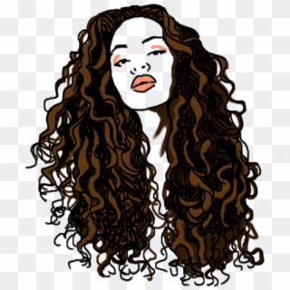 Brown Curly Hair Png - Lace Wig Clipart
