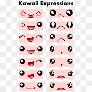 Expressions Page By - Como Dibujar Ojos Kawaii Clipart