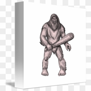 Bigfoot Clipart Transparent - Simple Sasquatch Tattoo - Png Download