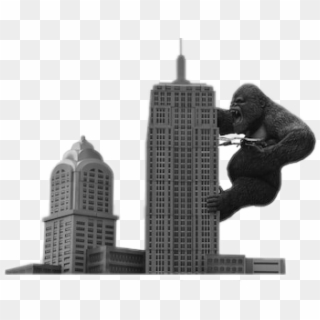 #ftestickers #skyscraper #kingkong #urban #gorilla - King Kong Hanging On Building Clipart