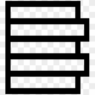 Left Alignment Five Rectangles Outline Symbol Comments Clipart