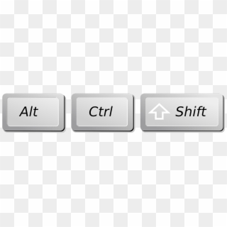 Computer Keyboard Keys Png Image - Tecla Shift Ctrl Alt Clipart