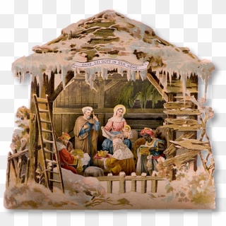 4 Icicle Nativity - Free Nativity Pop Up Clipart