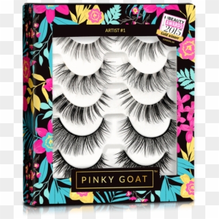 Pinky Goat Lashes Set Clipart