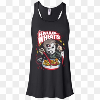 Myers Hallo Wheats Shirt, Halloween Michael Myers Racerback - Shirt Clipart