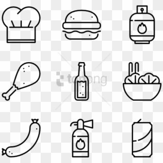 Free Png Bbq Line Craft 50 Icons Clipart